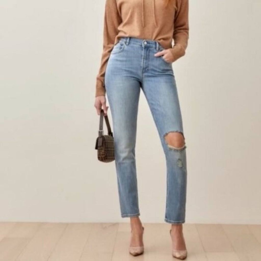 NEW Reformation Harper High Rise Skinny Jeans